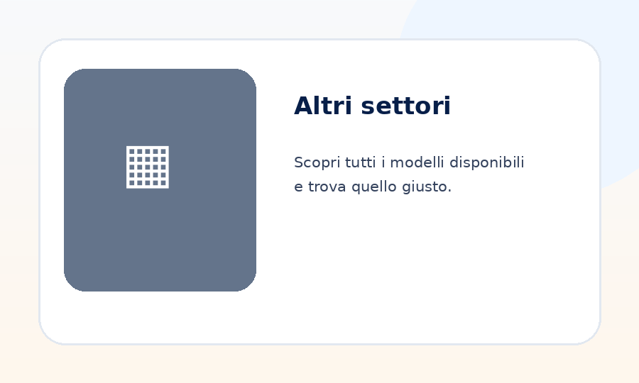 Immagine soluzione ReportOne Altri settori