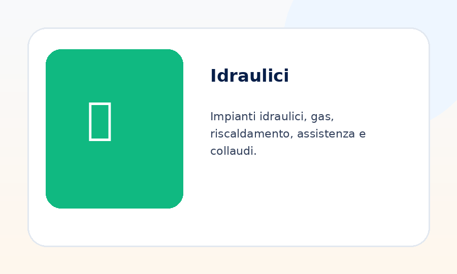 Immagine modello ReportOne Idraulici