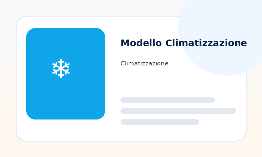 Immagine Modello Climatizzazione ReportOne