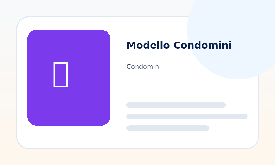 Immagine Modello Condomini ReportOne