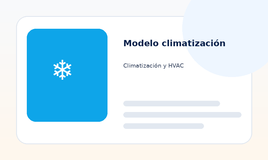 Imagen Modelo climatización ReportOne