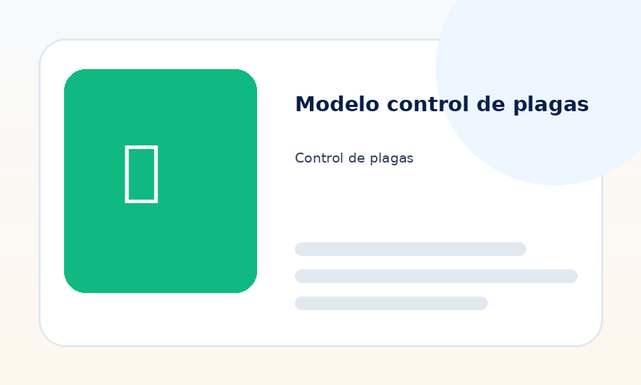 Imagen Modelo control de plagas ReportOne