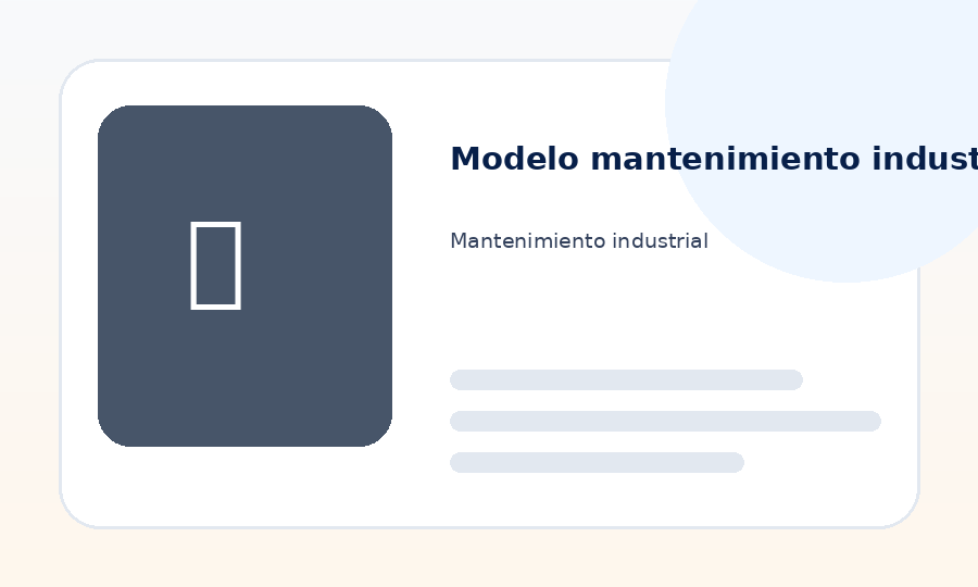 Imagen Modelo mantenimiento industrial ReportOne